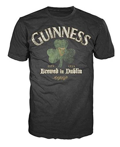 Mens Guinness Brewed In Dublin T-shirt, Black, Large