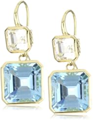 Ray Griffiths 18k Yellow Gold 7mm Earrings on Hook with 12mm Drop Earrings