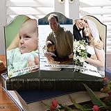 Father's Day Gifts - Personalized Folding Photo Message Triple Plaque for Men