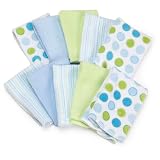 Spasilk 10 pack Soft Terry Washcloth, Blue by SpaSilk