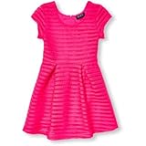 THE CHILDREN'S PLACE(ザ・チルドレンズプレイス) キャップスリーブストライプメッシュフレアドレス ワンピース 5～6歳【並行輸入】
