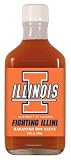 Illinois Fighting Illini Hot Sauce 6.6oz Habenero Flask