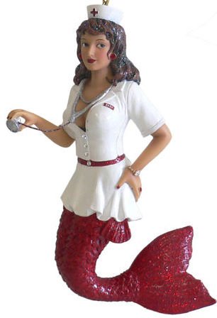 December Diamonds Nurse Feel Better Mermaid Ornament December Diamonds Nurse Feel Better Mermaid Ornament