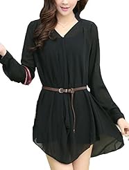 General Print Spring Chiffon  Dress