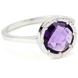 REBECCA Florence Code Stackable Sterling Amethyst R