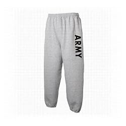 ARMY Sweat Pants - Authentic Military Style Physical Training Sweat Pants in Gray