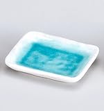 白流水長角小皿 5個組 【美濃焼 小皿】