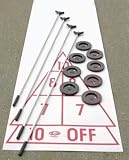 Aluminum Cue Shuffleboard Set with 15 Court