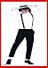 7 / 8 Hose schwarz Tanzhose Michael Gr. 54