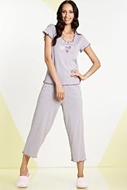 Per Una Pure Cotton Diamanté Jersey Pyjamas
