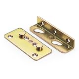 No-Mortise Bed Rail Fittings, Set of 4