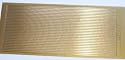 One sheet of peel off stickers for cardmaking and craft - gold - straight lines, borders