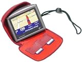 Electronics : Red Tomtom One Europe Padded Leather Case
