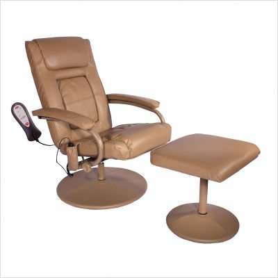 Relaxzen Massage Recliner in Tan Shiastu