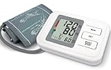 Biosync Automatic Upper Arm Blood Pressure Monitor w/ 60x Memory, Irregular Heart Beat Function, Date, Time - includes Adult Cuff, Batteries & Instruction Manuals