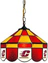 NCAA Central Michigan Chippewas 14" Tiffany Style Executive Hanging Lamp