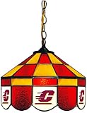 NCAA Central Michigan Chippewas 14 Tiffany Style Executive Hanging Lamp