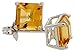 November Birthstone 14K White Gold Basket Set Stud title=