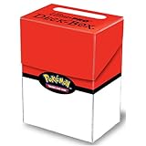 Pokemon Card Supplies Ultra Pro Deck Box Red and White