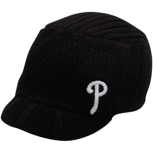 MLB Women's Philadelphia Phillies Carrien Knit (Black, Women)