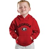 Georgia Bulldogs Kids 4-7 Red Tackle Twill Hooded Sweatshirt
