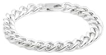 SEVEN (London) Sterling Silver B0853-23 Men's Link Bracelet 8.5"