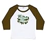 DribbleFactory Jungle Out There Green Long Sleeve Baseball (6 Months)