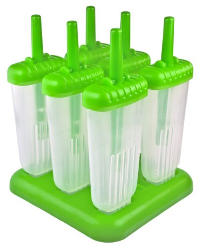 "Tovolo 80-4579 Green Groovy Ice Pop Molds, Set of 6"
