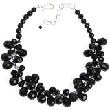 Agate briollette necklace