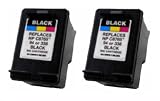2 HP 94 Black Remanufactured Ink Cartridges