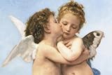 Le Premier Baiser - William Adolphe Bouguereau Art Print - Poster