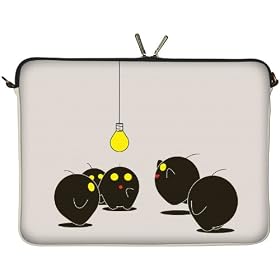 DIGITTRADE LS157-17 Illumination Designer Notebook Sleeve Housse Pour Ordinateur Portable 17,3" (43,9 cm) Large N�opr�ne Pochette Sacoche