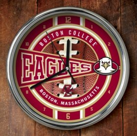 Boston College Chrome Clock Picture