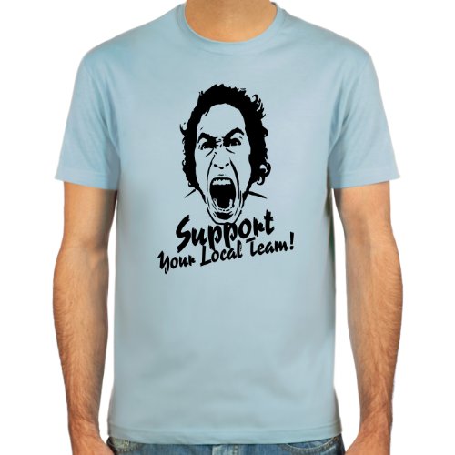 T-Shirt “Support your local team” ::: Farbauswahl: skyblue, sand, weiß oder deepred ::: Größen: S-XXL ::: Fußball-Kult