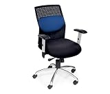 Ergonomic Chair with Metal Accents