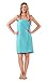 Turquaz Lightweight Knee Length Spa/Bath Waffle Body Wrap with Adjustable Velcro
