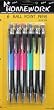 6 Ball Point Pens - Blue Ink