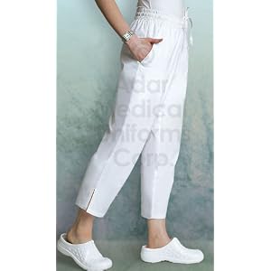 Buy ADAR Side Pocket Capri Pants by ADAR UNIFORMS
