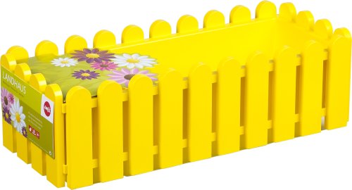 Emsa 506415 Landhaus Blumenkasten  50 cm gelb