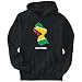 Hoodie Mens Black  Guyana - Country Map Color Countries