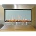 Well Traveled Living Stainless Wall Mounted Electric Fireplace w/1500 Watt Heater & Remote Control