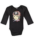Ed Hardy Girls Pouty Pirate L/S Bodysuit (Sizes 0M - 12M)