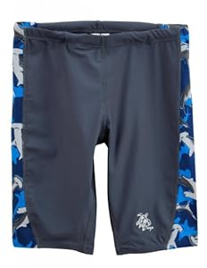 Tuga Boys Jammer Short (UPF 50+), Surf/Grey, 4/5 yrs (19.5