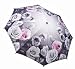 ANTIQUE rose ROSES FOLDING tote UMBRELLA auto open NEW