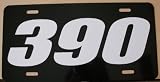 390 ENGINE SIZE LICENSE PLATE