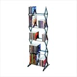 Atlantic 64835195 Mitsu 130 CD/90 DVD/BluRay/Games 5-Tier Media Rack (Smoke ....