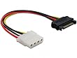 DELOCK Adapter Power SATA 15P/St -> 4P/Bu 12cm