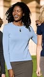 Ladies Fine-Gauge Long Sleeve Crewneck Sweater (comes in 5 colors!)