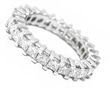 3.00ct tw Natural Diamond( G-H-SI) Eternity Band In 14K White Gold