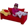 Kindersofa 2er "Toni" rot / Made in Germany /Handarbeit /!!! Achtung Versandkostenfrei !!! 1- max 4 Jahre